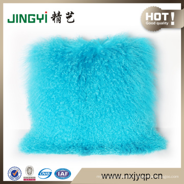 Hot Sale Decorative Mongolian Lamb Fur Throw Pillows